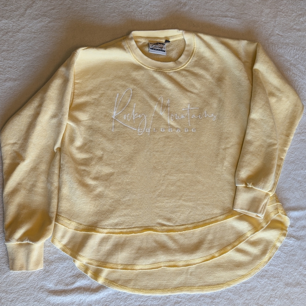 COCONUT Creek Trading Company Rocky Mountain Colorado Sweat Shirt Size L